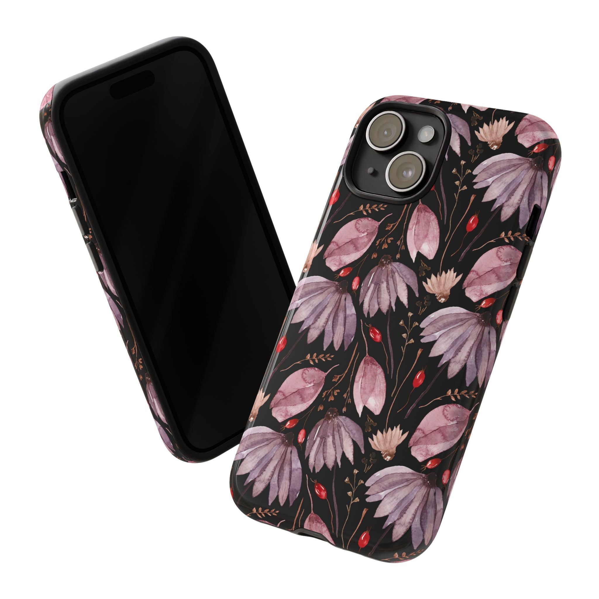 Tough CasesMinimalistische Handyhülle mit Blumenmuster – Eleganter Schutz für iPhone, Samsung Galaxy und Google Pixel
