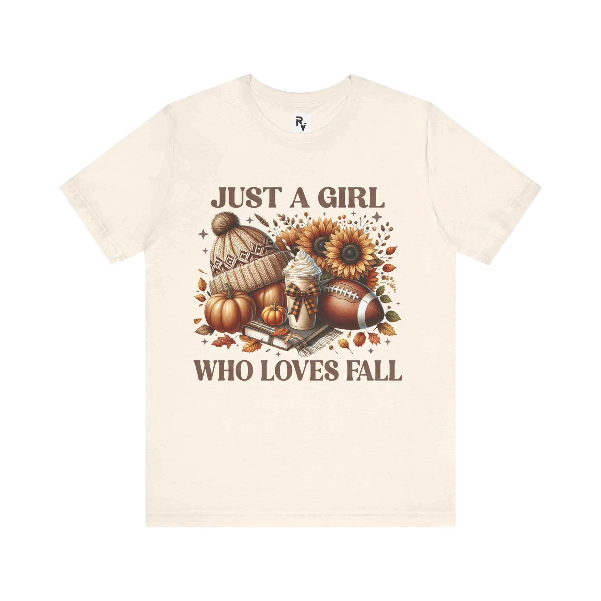 "Nur ein Mädchen, das den Herbst liebt" Gemütliches, unise-T-Shirt mit Herbststimmung