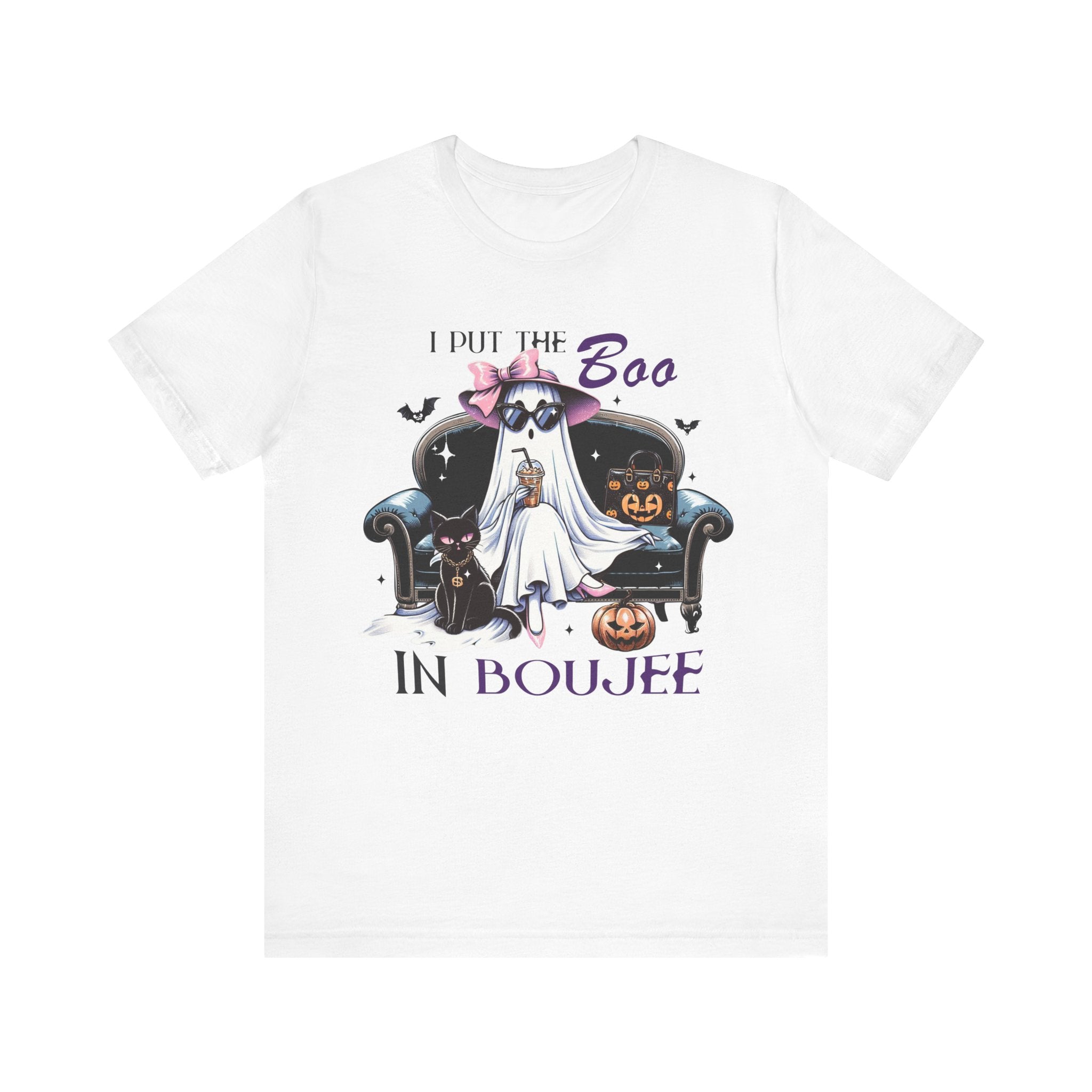 Gruseliges Boo T-Shirt, Geister Shirt, Halloween Kostüm, Gruseliges T-Shirt, Unisex Jersey Shirt 