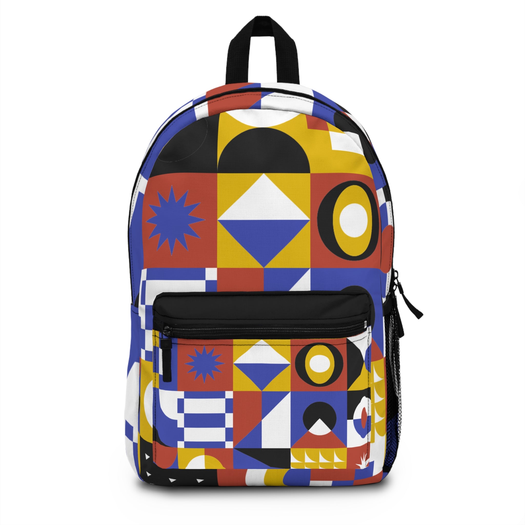 Bunter Rucksack mit geometrischem Muster – leicht, wasserdicht und langlebig