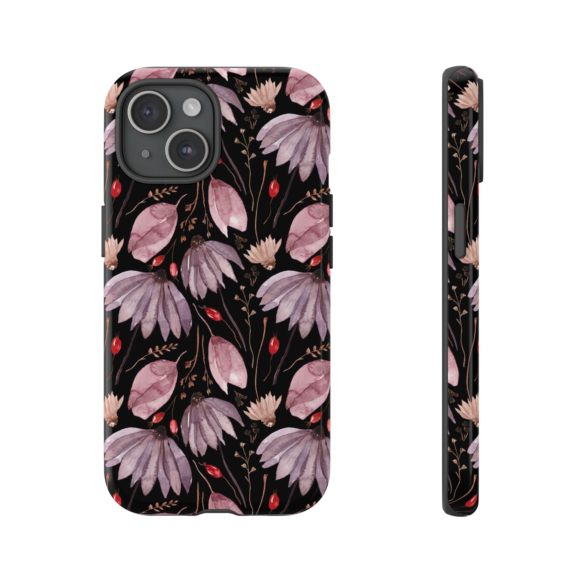 Tough CasesMinimalistische Handyhülle mit Blumenmuster – Eleganter Schutz für iPhone, Samsung Galaxy und Google Pixel